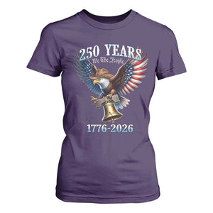 American Rodeo 250th Anniversary T Shirt For Women Western Cowboy Eagle Patriotic 4th of July TS14 Purple Print Your Wear