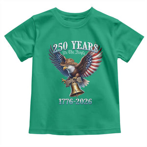 American Rodeo 250th Anniversary Toddler T Shirt Western Cowboy Eagle Patriotic 4th of July TS14 Irish Green Print Your Wear