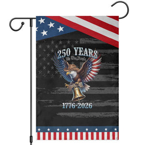 American Rodeo 250th Anniversary Patriotic Garden Flag Western Cowboy Eagle Patriotic 4th of July TS14 Distressed Black Blue Print Your Wear