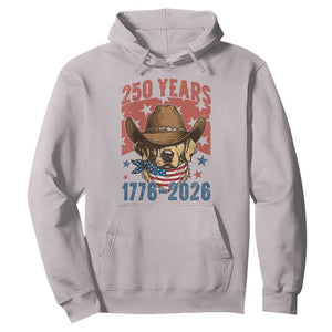 250th Anniversary USA Hoodie Western Golden Retriever 4th of July TS14 Ice Gray Print Your Wear