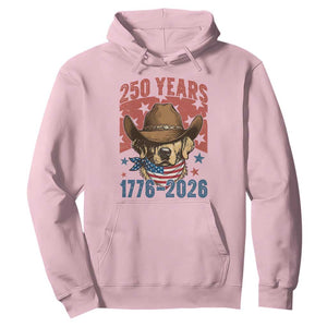 250th Anniversary USA Hoodie Western Golden Retriever 4th of July TS14 Light Pink Print Your Wear