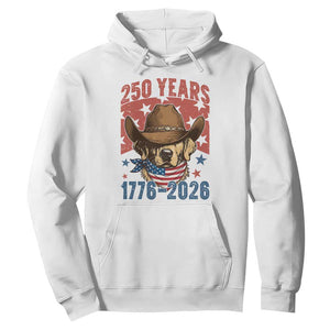 250th Anniversary USA Hoodie Western Golden Retriever 4th of July TS14 White Print Your Wear
