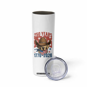 250th Anniversary USA Skinny Tumbler Western Golden Retriever 4th of July TS14 Print Your Wear