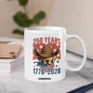 250th Anniversary USA Coffee Mug Western Golden Retriever 4th of July TS14 Print Your Wear
