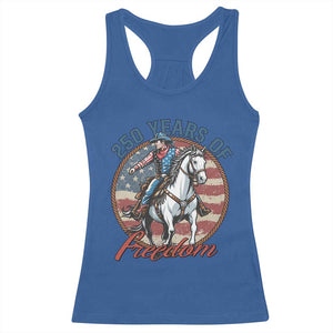 250th Anniversary USA Racerback Tank Top American Flag Cowboy Rodeo 4th of July TS14 Royal Blue Print Your Wear