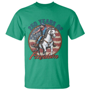 250th Anniversary USA T Shirt American Flag Cowboy Rodeo 4th of July TS14 Irish Green Print Your Wear