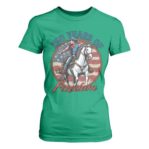 250th Anniversary USA T Shirt For Women American Flag Cowboy Rodeo 4th of July TS14 Irish Green Print Your Wear