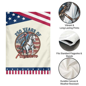 250th Anniversary USA Patriotic Garden Flag American Flag Cowboy Rodeo 4th of July TS14 Print Your Wear