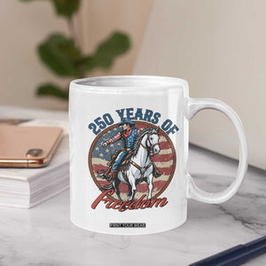 250th Anniversary USA Coffee Mug American Flag Cowboy Rodeo 4th of July TS14 Print Your Wear