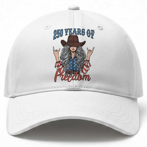 America 250th Anniversary Baseball Cap Western Cowgirl American Flag 4th of July TS14 Print Your Wear