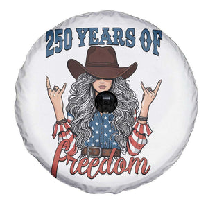 250th Anniversary USA Spare Tire Cover Western Cowgirl American Flag 4th of July TS14 Print Your Wear