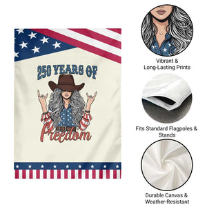 250th Anniversary USA Patriotic Garden Flag Western Cowgirl American Flag 4th of July TS14 Print Your Wear