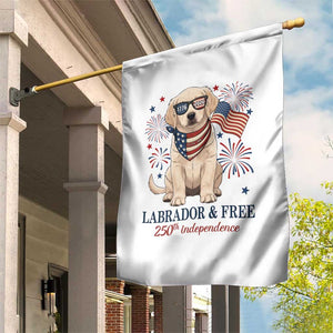 250th Anniversary USA Garden Flag Labrador Retriever American Flag 4th of July TS14 Print Your Wear