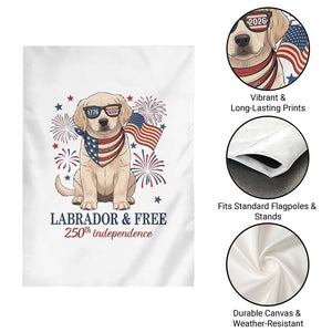 250th Anniversary USA Garden Flag Labrador Retriever American Flag 4th of July TS14 Print Your Wear