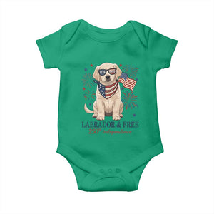 250th Anniversary USA Baby Onesie Labrador Retriever American Flag 4th of July TS14 Irish Green Print Your Wear