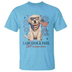 250th Anniversary USA T Shirt Labrador Retriever American Flag 4th of July TS14 Sky Print Your Wear
