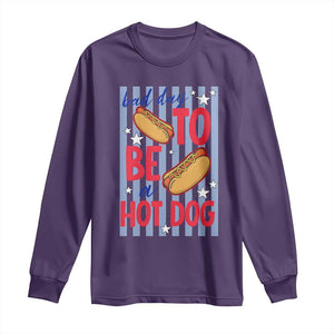 Bad Day To Be A Hot Dog Long Sleeve Shirt 4th of July Summer Beach TS14 Purple Print Your Wear