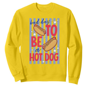 Bad Day To Be A Hot Dog Sweatshirt 4th of July Summer Beach TS14 Daisy Print Your Wear