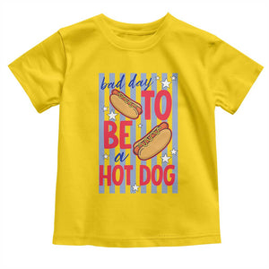 Bad Day To Be A Hot Dog Toddler T Shirt 4th of July Summer Beach TS14 Daisy Print Your Wear