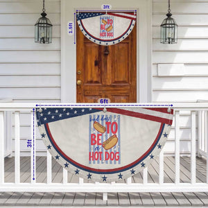 Bad Day To Be A Hot Dog Patriotic Fan Flag 4th of July Summer Beach