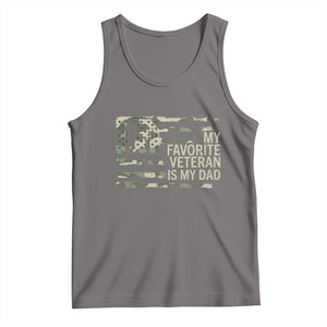 My Favorite Veteran is My Dad Tank Top Veteran Dad Camo American Flag