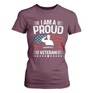 Proud Daughter Veteran Nothing Scares T Shirt For Women Military Family Pride American Flag