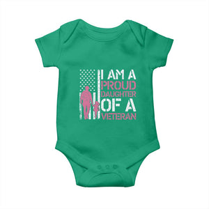 Proud Daughter Veteran Nothing Scares Baby Onesie Patriotic Military Family Support