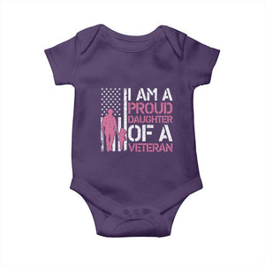 Proud Daughter Veteran Nothing Scares Baby Onesie Patriotic Military Family Support