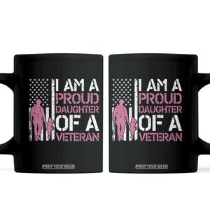 Proud Daughter Veteran Nothing Scares Coffee Mug Patriotic Military Family Support