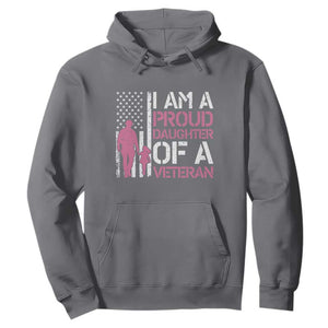 Proud Daughter Veteran Nothing Scares Hoodie Patriotic Military Family Support