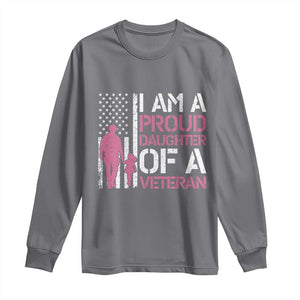 Proud Daughter Veteran Nothing Scares Long Sleeve Shirt Patriotic Military Family Support