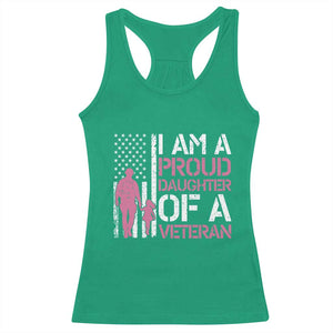 Proud Daughter Veteran Nothing Scares Racerback Tank Top Patriotic Military Family Support
