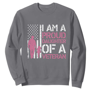 Proud Daughter Veteran Nothing Scares Sweatshirt Patriotic Military Family Support