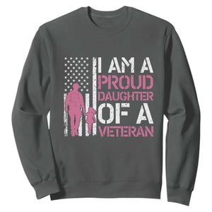 Proud Daughter Veteran Nothing Scares Sweatshirt Patriotic Military Family Support