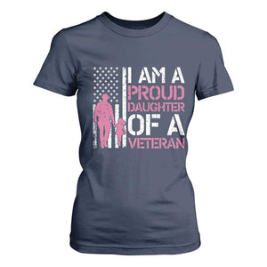Proud Daughter Veteran Nothing Scares T Shirt For Women Patriotic Military Family Support TS14 Navy Print Your Wear