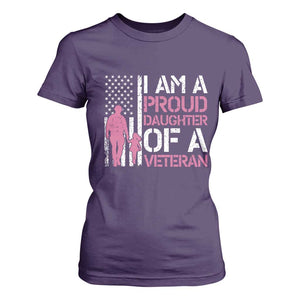 Proud Daughter Veteran Nothing Scares T Shirt For Women Patriotic Military Family Support TS14 Purple Print Your Wear