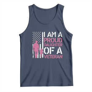 Proud Daughter Veteran Nothing Scares Tank Top Patriotic Military Family Support
