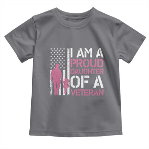 Proud Daughter Veteran Nothing Scares Toddler T Shirt Patriotic Military Family Support