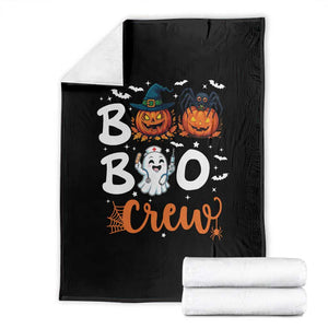 Boo Boo Crew Nurse Ghost Halloween Throw Blanket TS14 Black Print Your Wear