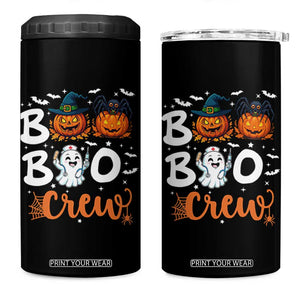 Boo Boo Crew Nurse Ghost Halloween 4 in 1 Can Cooler Tumbler TS14 One Size: 16 oz Black Print Your Wear