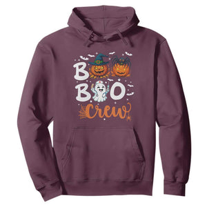 Boo Boo Crew Nurse Ghost Halloween Hoodie TS14 Maroon Print Your Wear