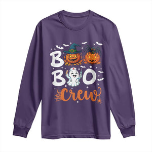 Boo Boo Crew Nurse Ghost Halloween Long Sleeve Shirt TS14 Purple Print Your Wear