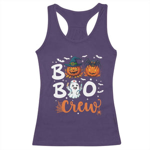 Boo Boo Crew Nurse Ghost Halloween Racerback Tank Top TS14 Purple Print Your Wear