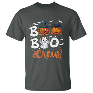 Boo Boo Crew Nurse Ghost Halloween T Shirt TS14 Dark Heather Print Your Wear