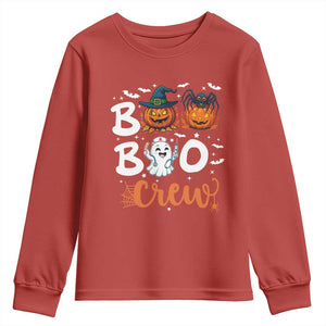 Boo Boo Crew Nurse Ghost Halloween Youth Sweatshirt TS14 Red Print Your Wear