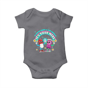 If You Are Happy And You Know It It Is Your Meds Baby Onesie Funny Pills Mental Health TS14 Charcoal Print Your Wear