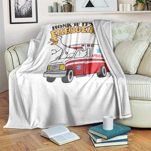 Registered Goose Nurse Throw Blanket Honk If It Is An Emergency TS14 Print Your Wear