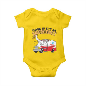 Registered Goose Nurse Baby Onesie Honk If It Is An Emergency TS14 Daisy Print Your Wear
