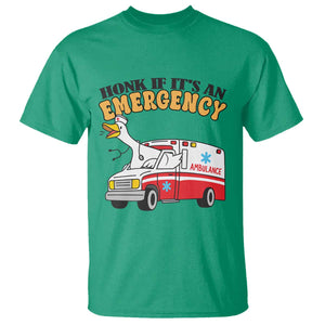 Registered Goose Nurse T Shirt Honk If It Is An Emergency TS14 Irish Green Print Your Wear