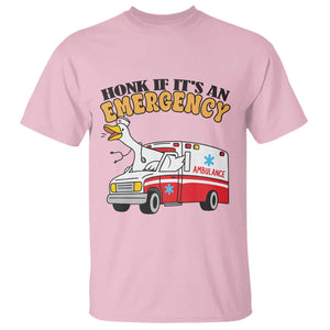 Registered Goose Nurse T Shirt Honk If It Is An Emergency TS14 Light Pink Print Your Wear
